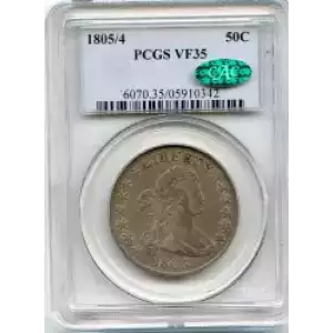 Half Dollars---Capped Bust, Reeded Edge 1836-1839 -Silver- 0.5 Dollar (3)