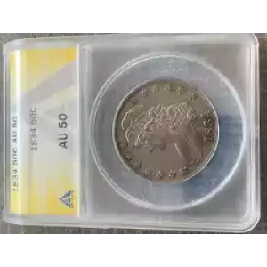 Half Dollars---Capped Bust, Reeded Edge 1836-1839 -Silver- 0.5 Dollar (3)