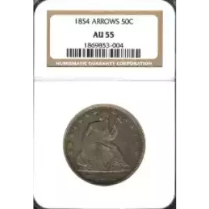 Half Dollars---Liberty Seated 1839-1891 -Silver- 0.5 Dollar (3)