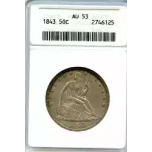 Half Dollars---Liberty Seated 1839-1891 -Silver- 0.5 Dollar (3)