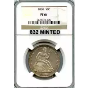 Half Dollars---Liberty Seated 1839-1891 -Silver- 0.5 Dollar (3)