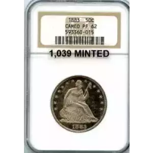 Half Dollars---Liberty Seated 1839-1891 -Silver- 0.5 Dollar (3)