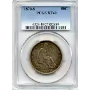 Half Dollars---Liberty Seated 1839-1891 -Silver- 0.5 Dollar (3)