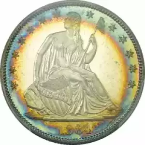 Half Dollars---Liberty Seated 1839-1891 -Silver- 0.5 Dollar (3)