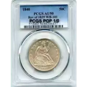 Half Dollars---Liberty Seated 1839-1891 -Silver- 0.5 Dollar (3)