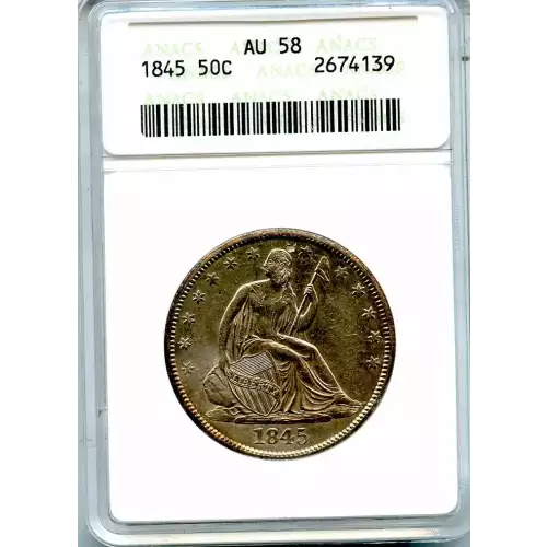 Half Dollars---Liberty Seated 1839-1891 -Silver- 0.5 Dollar (3)