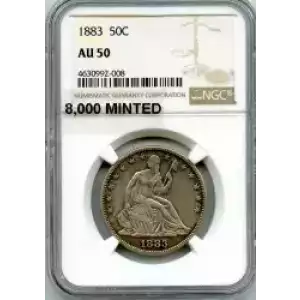 Half Dollars---Liberty Seated 1839-1891 -Silver- 0.5 Dollar (3)