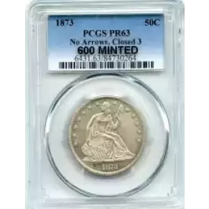 Half Dollars---Liberty Seated 1839-1891 -Silver- 0.5 Dollar (3)