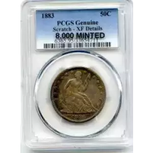 Half Dollars---Liberty Seated 1839-1891 -Silver- 0.5 Dollar (3)