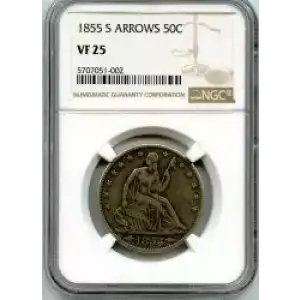 Half Dollars---Liberty Seated 1839-1891 -Silver- 0.5 Dollar (3)