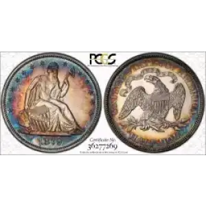 Half Dollars---Liberty Seated 1839-1891 -Silver- 0.5 Dollar (3)