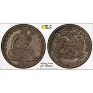 Half Dollars---Liberty Seated 1839-1891 -Silver- 0.5 Dollar (3)