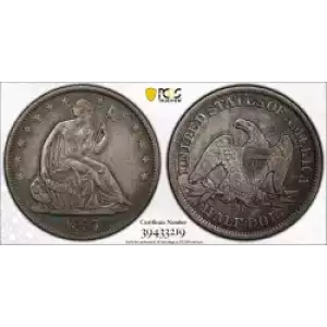 Half Dollars---Liberty Seated 1839-1891 -Silver- 0.5 Dollar (3)