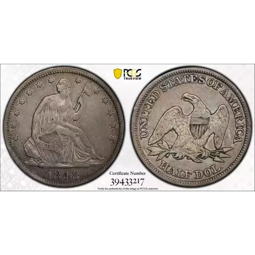 Half Dollars---Liberty Seated 1839-1891 -Silver- 0.5 Dollar (3)