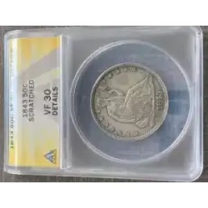 Half Dollars---Liberty Seated 1839-1891 -Silver- 0.5 Dollar (3)