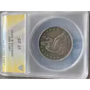 Half Dollars---Liberty Seated 1839-1891 -Silver- 0.5 Dollar (3)