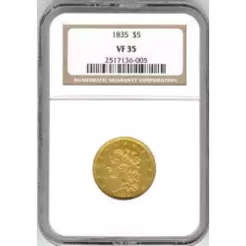 Half Eagles---Classic Head, 1834-1838 -Gold- 5 Dollar (3)