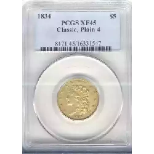 Half Eagles---Classic Head, 1834-1838 -Gold- 5 Dollar (3)