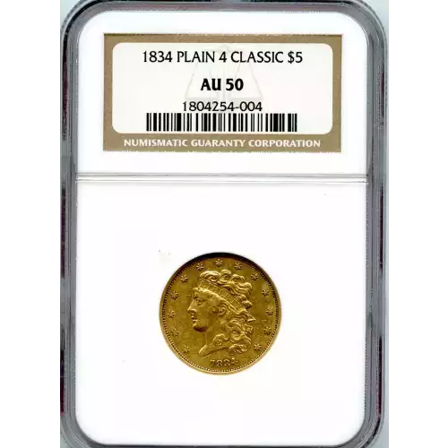 Half Eagles---Classic Head, 1834-1838 -Gold- 5 Dollar (3)