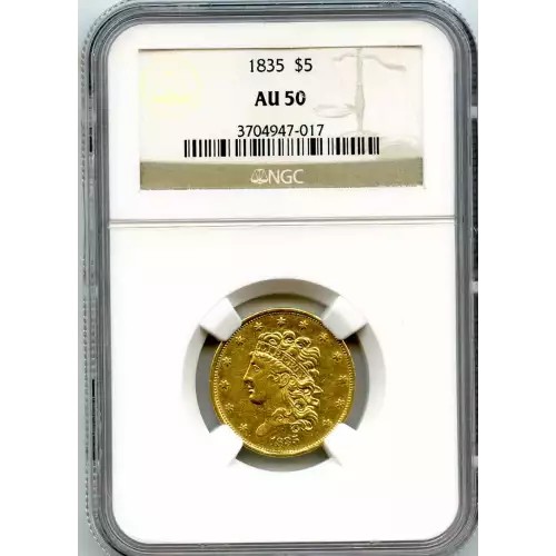 Half Eagles---Classic Head, 1834-1838 -Gold- 5 Dollar (3)