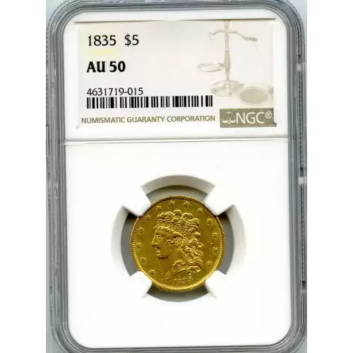 Half Eagles---Classic Head, 1834-1838 -Gold- 5 Dollar (3)