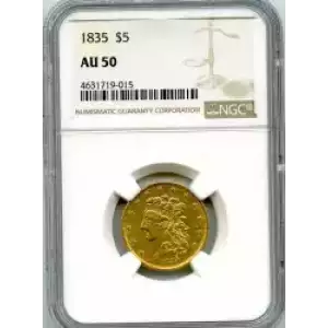 Half Eagles---Classic Head, 1834-1838 -Gold- 5 Dollar (3)