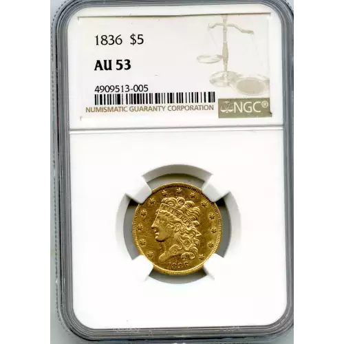 Half Eagles---Classic Head, 1834-1838 -Gold- 5 Dollar (3)
