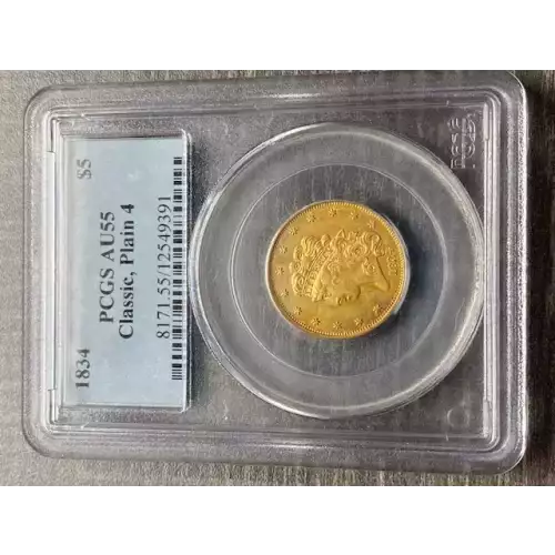 Half Eagles---Classic Head, 1834-1838 -Gold- 5 Dollar (3)