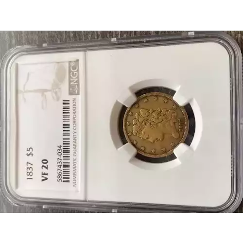 Half Eagles---Classic Head, 1834-1838 -Gold- 5 Dollar (3)