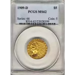 Half Eagles---Indian Head 1908-1929 -Gold- 5 Dollar (3)