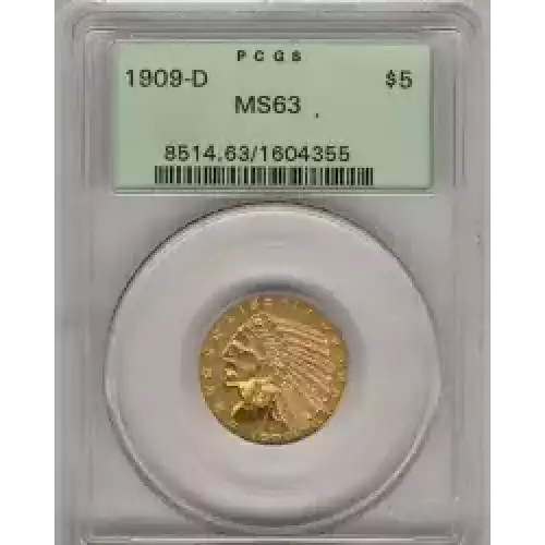 Half Eagles---Indian Head 1908-1929 -Gold- 5 Dollar (3)