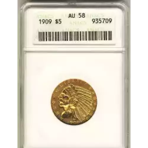 Half Eagles---Indian Head 1908-1929 -Gold- 5 Dollar (3)