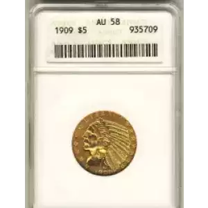 Half Eagles---Indian Head 1908-1929 -Gold- 5 Dollar (3)