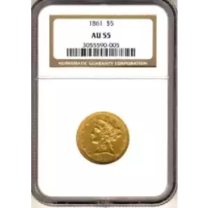 Half Eagles---Liberty Head 1839-1908 -Gold- 5 Dollar (3)