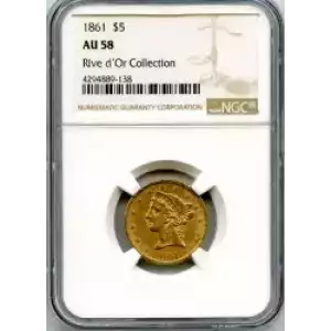 Half Eagles---Liberty Head 1839-1908 -Gold- 5 Dollar (3)