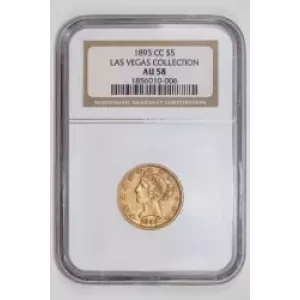 Half Eagles---Liberty Head 1839-1908 -Gold- 5 Dollar