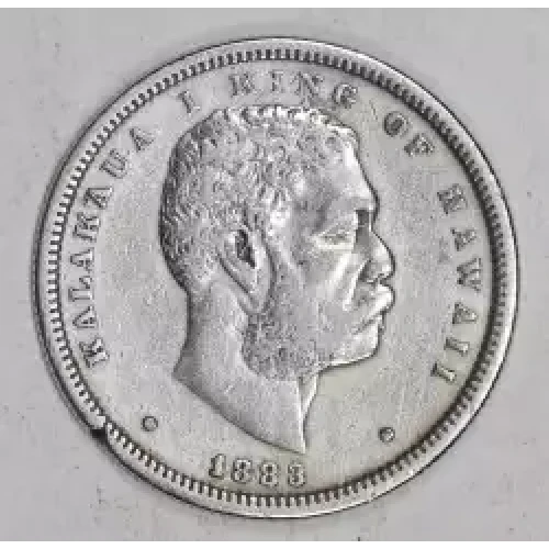 Hawaiian Issues--1883 Half Dollar -- 0.5 Dollar