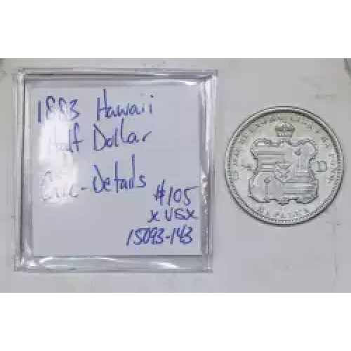 Hawaiian Issues--1883 Half Dollar -- 0.5 Dollar