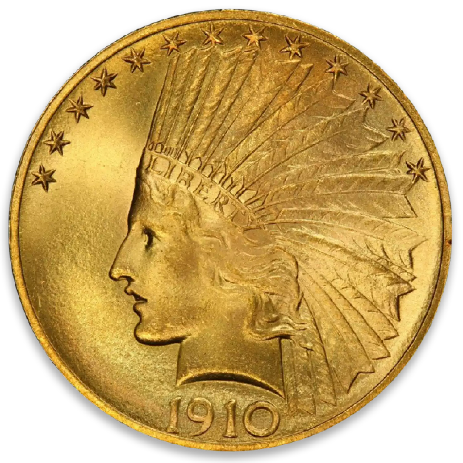 Indian $10 (1907 - 1933) - Circ