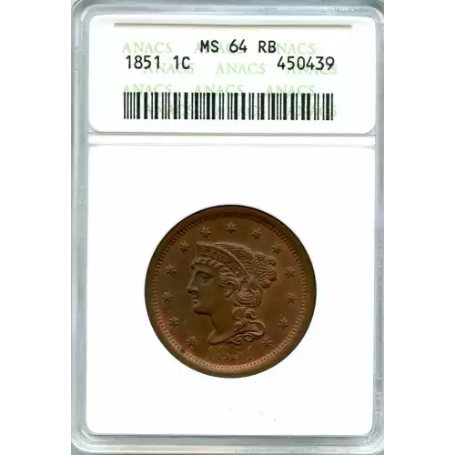Large Cents - Braided Hair Cent (1839-1857) (3)