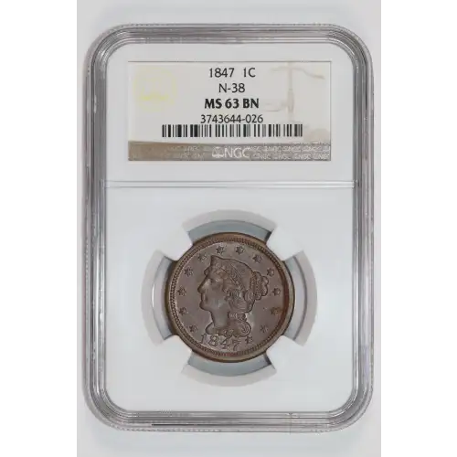 Large Cents - Braided Hair Cent (1839-1857)