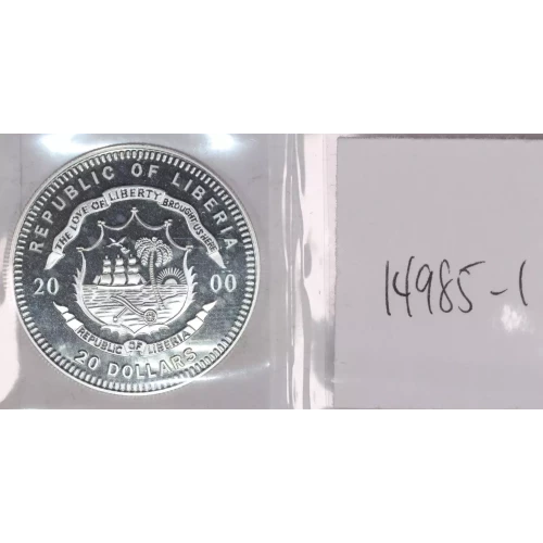 LIBERIA Silver 20 DOLLARS (2)