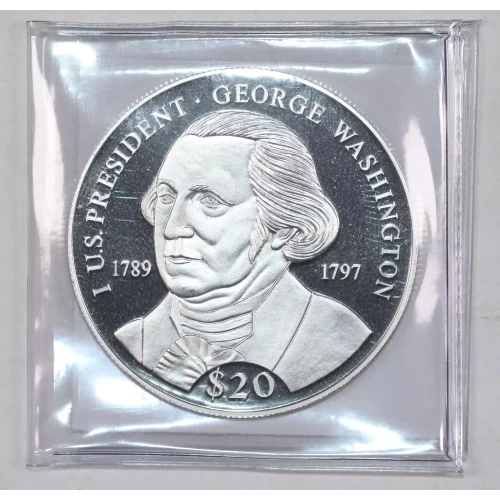 LIBERIA Silver 20 DOLLARS