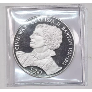 LIBERIA Silver 20 DOLLARS