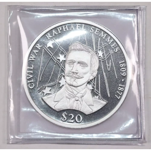 LIBERIA Silver 20 DOLLARS