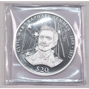 LIBERIA Silver 20 DOLLARS