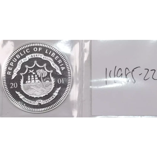 LIBERIA Silver 20 DOLLARS