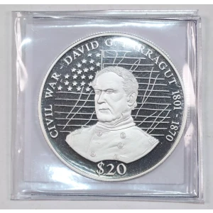 LIBERIA Silver 20 DOLLARS