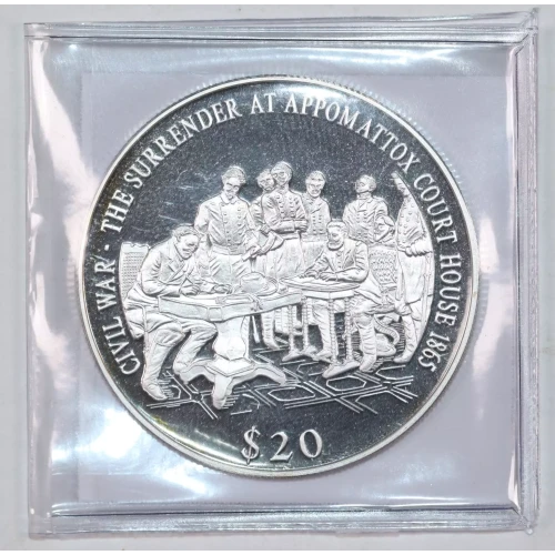 LIBERIA Silver 20 DOLLARS