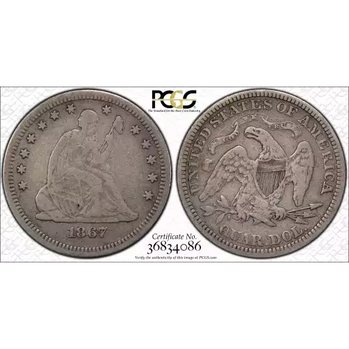 Liberty Seated Quarter Dollar (3)